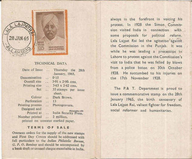 Lion Rai Lala Lajpat Rai-Lion Of The Punjab - PhilaIndia.info